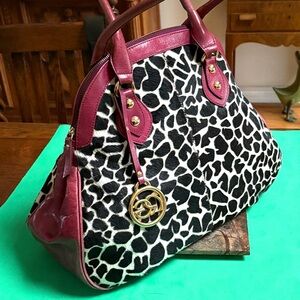 Vintage Roberta Gandalf Real Hide Leather Designer Handbag